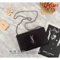 YSL聖羅蘭 鱷魚紋 大容量牛皮挎包 27712-1 YAS1167