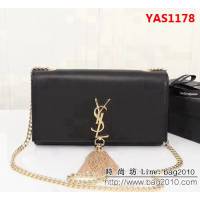 YSL聖羅蘭 經典款 原版南非牛皮 原版五金 鏈條斜挎包 311227-1 YAS1178