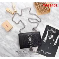 YSL聖羅蘭 原單貨 蟒蛇紋牛皮 鏈條流蘇單肩小包 311223-1 YAS1401