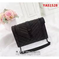 YSL聖羅蘭 爆款 魚子醬紋牛皮鏈條單肩斜挎包 26808-1 YAS1528