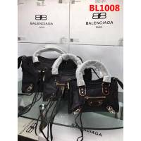 BALENCIAG巴黎世家 新款 小金釘 原版義大利進口山羊皮 手提單肩斜挎包  BL1008