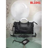 BALENCIAG巴黎世家 原單品質 經典代表作機車包 山羊皮黑錠款 可手提單肩斜跨  BL1041