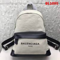 BALENCIAG巴黎世家 專櫃最新系列 Le Dix Money 帆布配牛皮 大號雙肩包  BL1095