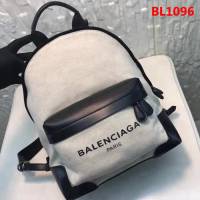 BALENCIAG巴黎世家 專櫃最新系列 升級版定制 原版麻帆布面料 Le Dix Money 帆布配牛皮 小號雙肩包   BL1096