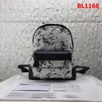 BALENCIAG巴黎世家 專櫃最新系列 Le Dix Money 帆布配牛皮 小號雙肩包  BL1168