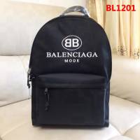 BALENCIAG巴黎世家 2018春夏新款 防水牛津布 雙肩包 黑82155-1#  BL1201