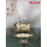 BALENCIAG巴黎世家 原版 義大利進口爆裂銀皮 新款 手提單肩斜挎包  BL1239