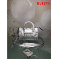 BALENCIAG巴黎世家 原版 義大利進口爆裂銀皮 新款 手提單肩斜挎包  BL1244