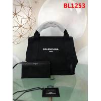 BALENCIAG巴黎世家 17春夏新款 NAVY CABAS 子母購物袋 進口耐磨棉質帆布  BL1253