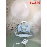 BALENCIAG巴黎世家 機車包 山羊皮銀邊款 原單品質 經典代表作機車包 手提肩背斜挎包  BL1346