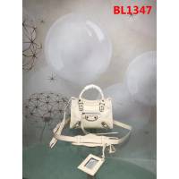 BALENCIAG巴黎世家 機車包 山羊皮銀邊款 原單品質 經典代表作機車包 手提肩背斜挎包  BL1347