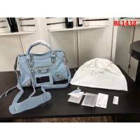 BALENCIAG巴黎世家 經典機車 原版山羊皮 包邊五金款 手提肩背斜挎包  BL1438