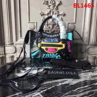 BALENCIAG巴黎世家 Graffiti Classic City 23cm機車包 義大利爆裂紋羊皮 手提肩背斜挎包  BL1465