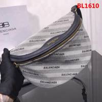 BALENCIAG巴黎世家 火爆 帆布拼牛皮 可做胸包 斜挎 單肩包 91869  BL1610