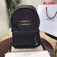 BALENCIAG巴黎世家 2018春夏新款 彩色刺繡字母雙肩包 網紅明星同款  BL1683