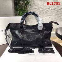 BALENCIAG巴黎世家 Balenciaga city 機車包 限量 原廠爆裂紋羊皮 塗鴉字母 手提肩背斜挎包  BL1701