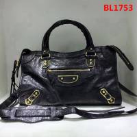 BALENCIAG巴黎世家 Balenciaga city S 平金 38cm 限量的爆裂紋羊皮 手提肩背斜挎包  BL1753