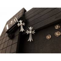 chrome hearts銀飾 克羅心十字胸針 克羅心純銀胸花  gjc1569