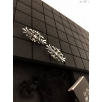 chrome hearts銀飾 克羅心十字薔薇胸針 925銀 純手工藝 克羅心純銀胸花  gjc1571