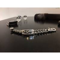 chrome hearts銀飾品 925純銀手鏈 純手工製作 克羅心首飾  gjc1811