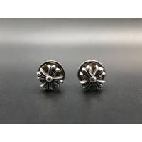 chrome hearts銀飾 克羅心小十字花胸針 克羅心925銀別針  gjc1897