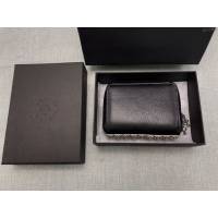 chrome hearts包 克羅心零錢包 錢包 進口小牛皮 S925純銀 克羅心短錢夾  gjc1950