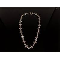 chrome hearts銀飾 克羅心十字花項鏈 克羅心純銀項鏈 克羅心首飾品  gjc2011
