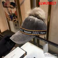 LV與supreme聯名秋冬款 時尚百搭絲絨棒球帽 6881934 LLWJ5817
