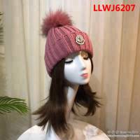 MONCIER蒙口 經典跑量款 毛線搭配狐狸毛球針織帽 LLWJ6207
