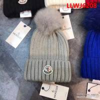 MONCIER蒙口 經典跑量款 毛線搭配狐狸毛球針織帽 LLWJ6208