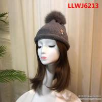CHANEL香奈兒 日系卷邊款 毛線狐狸毛球針織帽 LLWJ6213