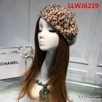 CHANEL香奈兒 火爆百搭跑量款 水貂絨豹紋八角帽 LLWJ6219