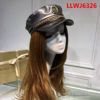 BUBBERRY巴寶莉 2018秋冬新款 洗水皮軍帽 LLWJ6326