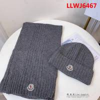 MONCIER蒙口 兔絨+羊絨針織圍巾帽子套裝 情侶款 男女同款 LLWJ6467