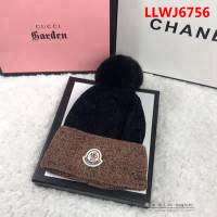 MONCIER蒙口 秋冬專櫃款 新款拼接針織毛線帽 LLWJ6756