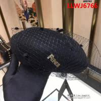 FENDI芬迪 代購品質 爆新款 網紗格子貝雷帽 6881961 LLWJ6766