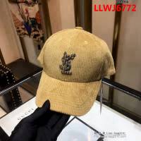 YSL聖羅蘭 跑量款 2018秋冬新款棒球帽 燈芯絨鴨舌帽 6881956 LLWJ6772
