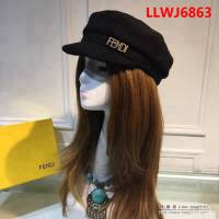 FENDI芬迪 秋冬新款 時尚百搭羊毛軍帽 LLWJ6863
