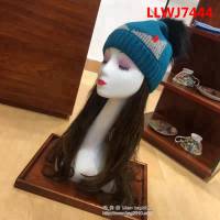 FENDI芬迪 秋冬新款 原單小怪獸 羊毛線配狐狸毛球針織帽 LLWJ7444