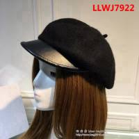DIOR迪奧 2018走秀款 金字刺繡羊絨貝蕾帽 LLWJ7922