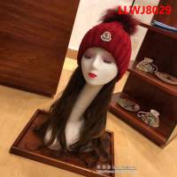 MONCIER蒙口 原單兔絨+羊絨配狐狸毛球百搭款帽子 情侶款 LLWJ8029