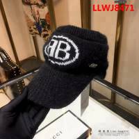 BALENCIAGA巴黎世家 高端款 保暖針織鴨舌帽 6882034 LLWJ8471