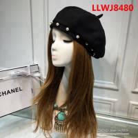 CHANEL香奈兒 時尚範兒 羊絨珍珠八角貝蕾帽 LLWJ8480
