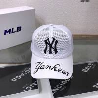 NY男女同款帽子 MLB鏤空棒球帽鴨舌帽  mm1028