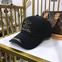 Chanel男女同款帽子 香奈兒貼鑽棒球帽鴨舌帽  mm1108