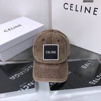 CELINE男女同款帽子 賽琳緊密刺繡洗水做舊遮陽帽棒球帽  mm1119