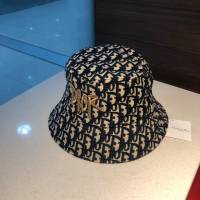 Dior男女同款帽子 迪奧刺繡印花漁夫帽  mm1175