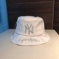 NY男女同款帽子 MLB帶鑽經典漁夫帽遮陽帽  mm1183