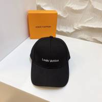 LV男女同款帽子 路易威登新款印花棒球帽鴨舌帽  mm1223