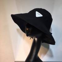 Prada新品女士帽子 普拉達大帽檐漁夫帽遮陽帽  mm1250